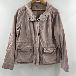 Aeropostale Mauve Utility Jacket Size Medium